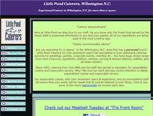 Tablet Screenshot of littlepondcaterers.com
